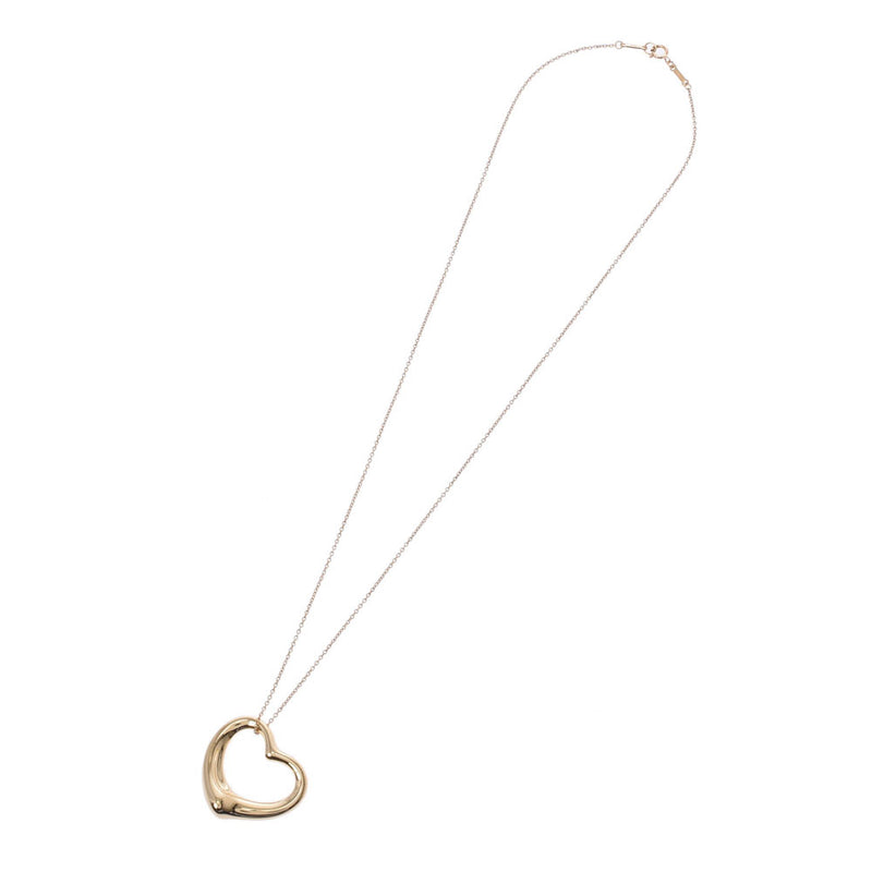 TIFFANY&Co. Tiffany Open Heartnecklace,女士K18YG Necklace A Rank,二手银兵