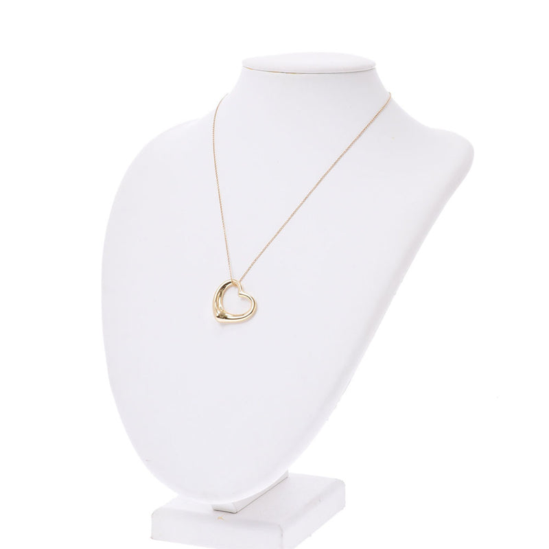 TIFFANY&Co. Tiffany Open Heartnecklace,女士K18YG Necklace A Rank,二手银兵