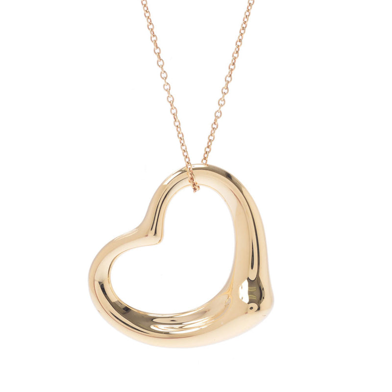 TIFFANY&Co. Tiffany Open Heartnecklace,女士K18YG Necklace A Rank,二手银兵