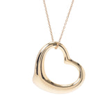 TIFFANY&Co. Tiffany Open Heartnecklace,女士K18YG Necklace A Rank,二手银兵