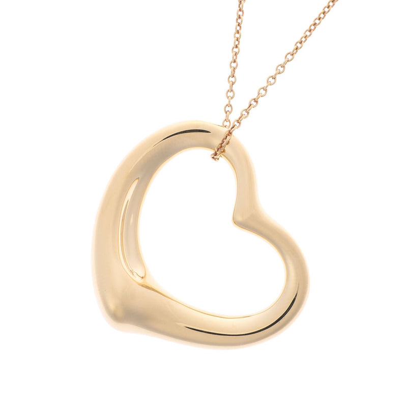 TIFFANY&Co. Tiffany Open Heartnecklace,女士K18YG Necklace A Rank,二手银兵