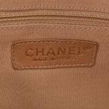 CHANEL Mattelasse链手提袋米色金色硬件女士鱼子酱皮肤手提袋AB等级二手Ginzo