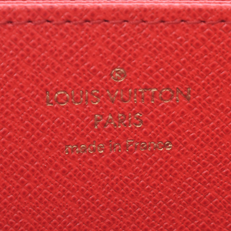LOUIS VUITTON ルイヴィトンモノグラムジッピーウォレットコクリコ M41896 unisex long wallet A rank used silver storehouse
