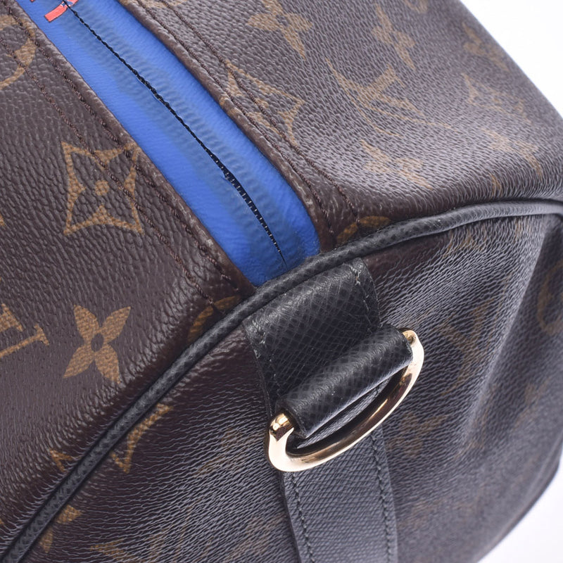 LOUIS VUITTON Louis Vuitton Monogram Taiga Keeperband Lierre 45 2018 Collection Brown/Blue M43856 Unisex Boston Bag B Rank Used Ginzo