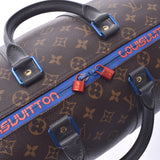LOUIS VUITTON Louis Vuitton Monogram Taiga Keeperband Lierre 45 2018 Collection Brown/Blue M43856 Unisex Boston Bag B Rank Used Ginzo