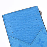 LOUIS VUITTON Louis Vuitton Thai Garama Coin Card Holder Blue M30425 Men's Coin Case New Ginzo