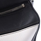 LOEWE Loewe Puzzle Small Bag 2WAY Bag Khaki/Black/White Ladies Calf Handbag A Rank Used Ginzo