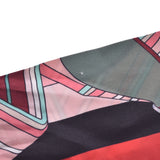 HERMES Twilly Zigzag Sangle /Sangles en Zigzag Pink Ladies 100% Silk Scarf B Rank Used Ginzo