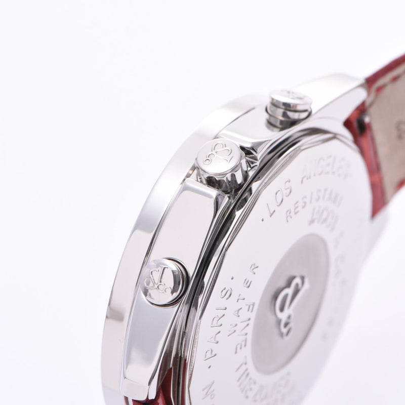 ジェイコブファイブタイムゾーン 47mm ダイヤベゼル メンズ 腕時計 
