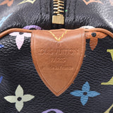 LOUIS VUITTON Louis Vuitton Multicolor Speedy 30 Black M92642 Ladies Handbag B Rank Used Ginzo