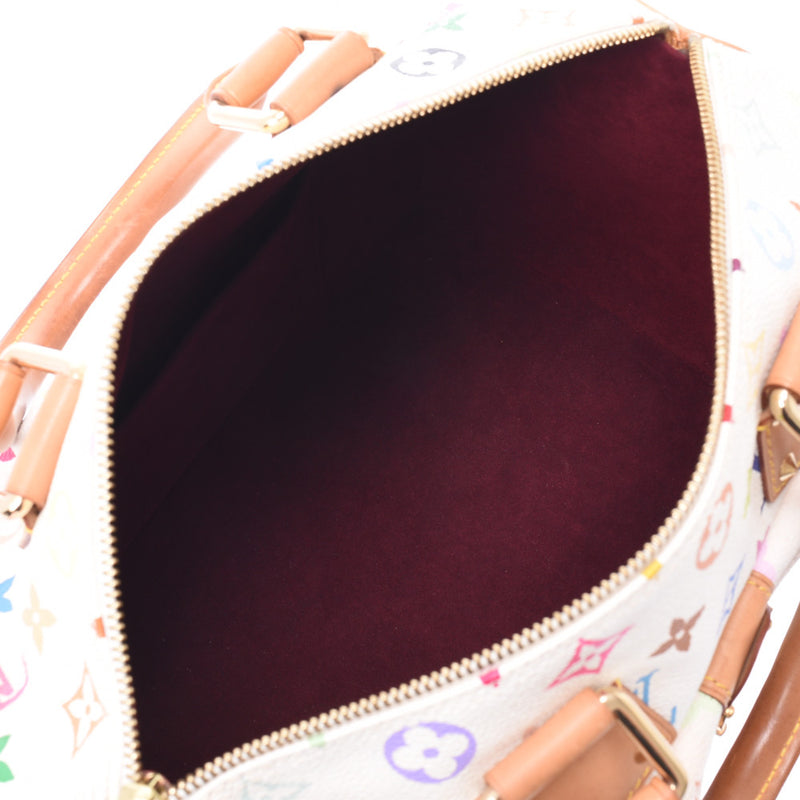 LOUIS VUITTON Louis Vuitton Multicolor Speedy 30 Bron (White) M92643 Ladies Handbag B Rank Used Ginzo