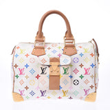 LOUIS VUITTON Louis Vuitton Multicolor Speedy 30 Bron (White) M92643 Ladies Handbag B Rank Used Ginzo