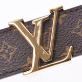 LOUIS VUITTON ルイヴィトン モノグラム サンチュール イニシャル サイズ75cm ブラウン ゴールド金具 M9781 ユニセックス ベルト ABランク 中古 銀蔵