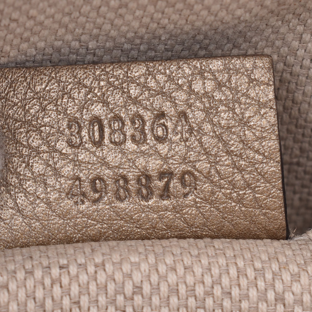 ★3日以内返品可★  GUCCI グッチ ソーホー スモールディスコバッグ 308364 ショルダーバッグ ブラウン レザー レディース GUCCI グッチ ソーホー インターロッキングG スモール ディスコバッグ