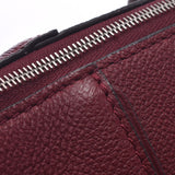 Lady's leather / python handbag A rank used silver storehouse of LOUIS VUITTON ルイヴィトンパルナセアロックイット MM Bordeaux origin