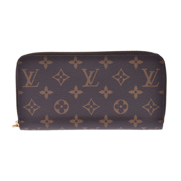 LOUIS VUITTON Louis Vuitton Monogram Zippy Wallet Brown M42616 Unisex Long Wallet A Rank Used Ginzo