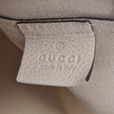 古奇古奇组合徽标打印灰白色500984男女皆宜的皮革离合器袋未使用的银股票