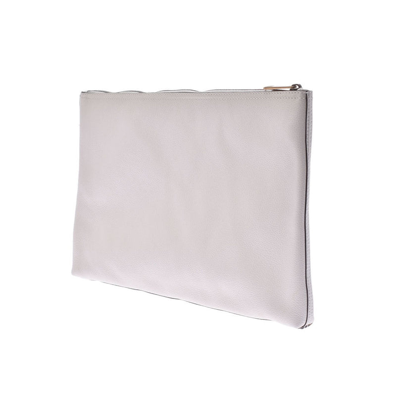 Plain white clutch discount bag