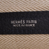 36 HERMES Hermes garden party black □ K carved seals (about 2007)  ユニセックスネゴンダハンドバッグ A rank used silver storehouse