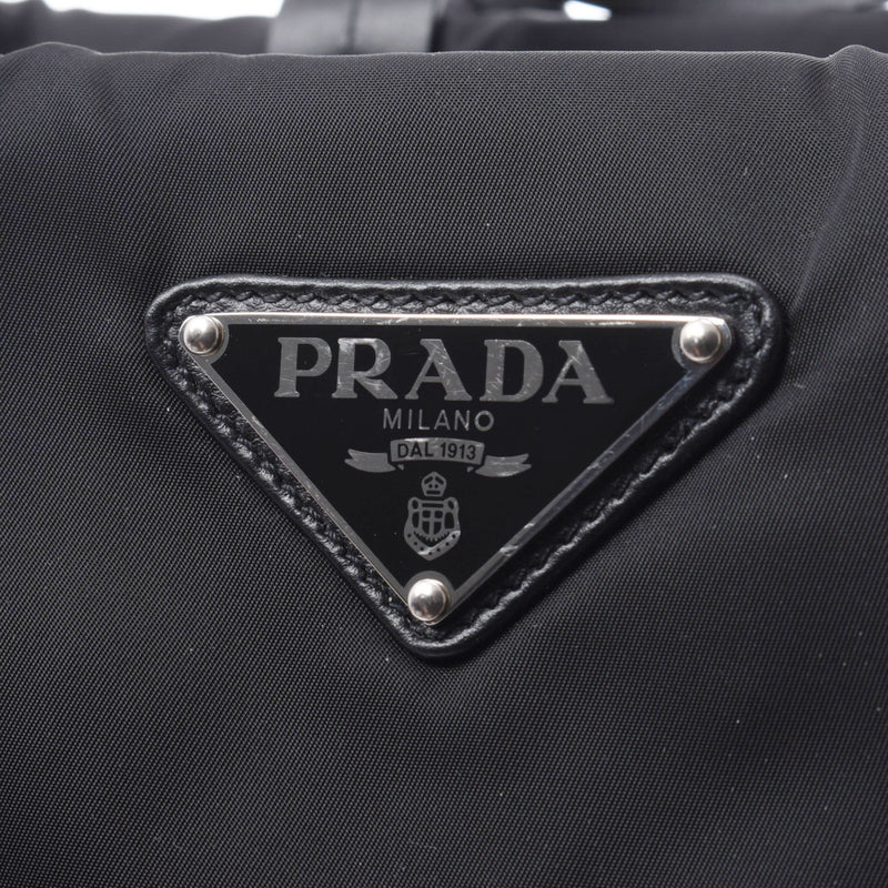 プラダ 黒 シルバー金具 ユニセックス トートバッグ 1BG217 PRADA 中古 ...