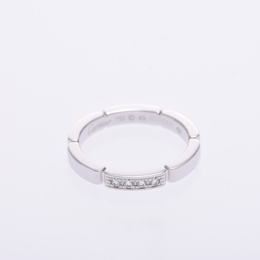 【Cartier 49 9号リング】マイヨンパンテール WG 4Pダイヤ カルティエマイヨンパンテールリング ♯49 4Pダイヤ レディース リング