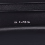 Balenciaga casual compact Wallet Black / white 594216 Unisex calf Wallet