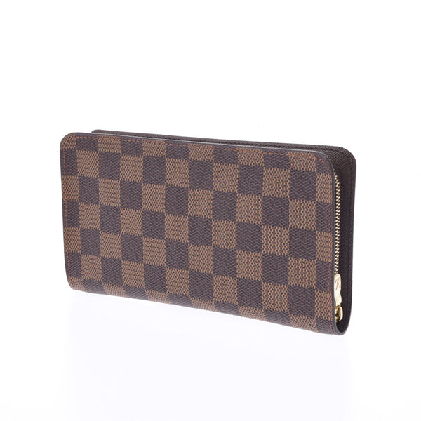 LOUIS VUITTON ルイヴィトン ダミエ ポルト モネ ジップ ブラウン N61728 ユニセックス 長財布 Aランク 中古 銀蔵