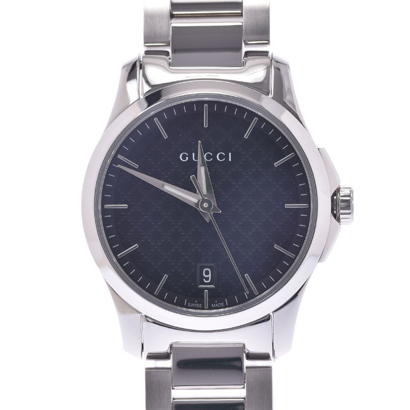 GUCCI Gucci, G Timeless YA126592 Ladies SS, Clock, black and black, unused silver.