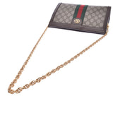 GUCCI Gucci off Deer GG Small chain shoulder beige system / brown gold metal fittings 503877 lady's shoulder bag AB rank used silver storehouse