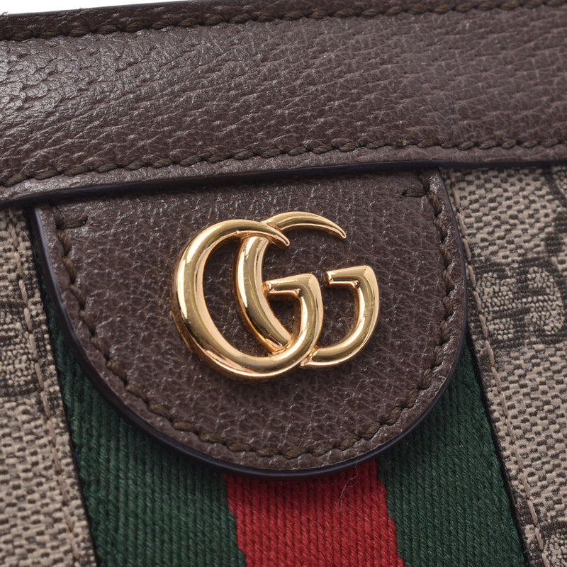 GUCCI Gucci off Deer GG Small chain shoulder beige system / brown gold metal fittings 503877 lady's shoulder bag AB rank used silver storehouse