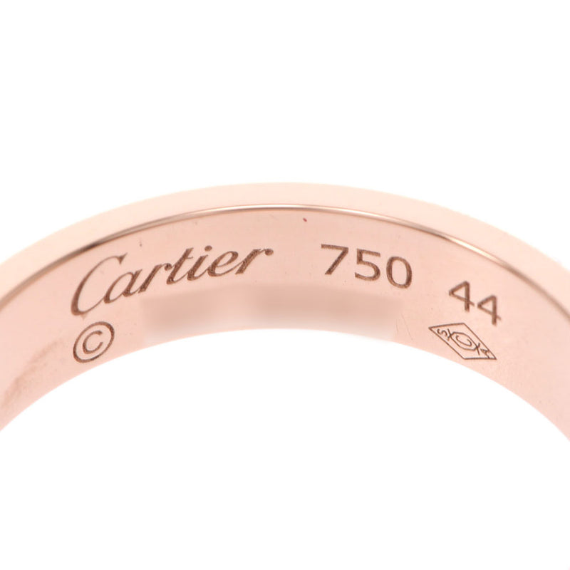 CARTIER Cartier mini Love Ring #44 No. 4 women'S K18PG ring-ring a rank used silver