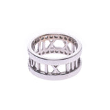 蒂芙尼公司 蒂芙尼阿特拉斯开戒半钻11.5号女式K18WG戒指环a级二手银