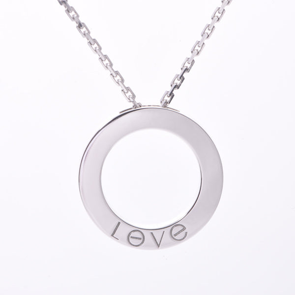 Cartier love necklace Pave Diamond Ladies K18 WG Necklace