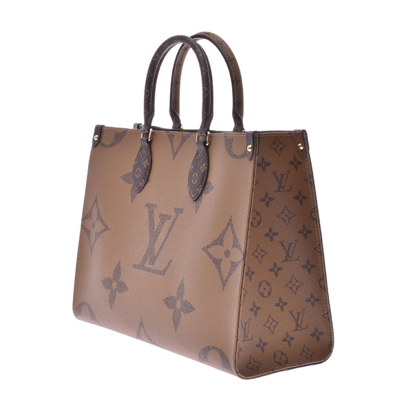 LOUIS VUITTON Louis Vuitton monogram reverse on the go MM brown M45321 unisex 2WAY bag new article silver storehouse