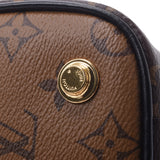 LOUIS VUITTON Louis Vuitton Monogram Reverse Vanity NV PM 2WAY Bag Camel/Black M45165 Ladies Handbag New Silver