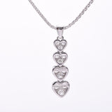 Other heart diamond 0.80ct I line PICCHIOTTI Ladies K18WG necklace A rank used silver warehouse