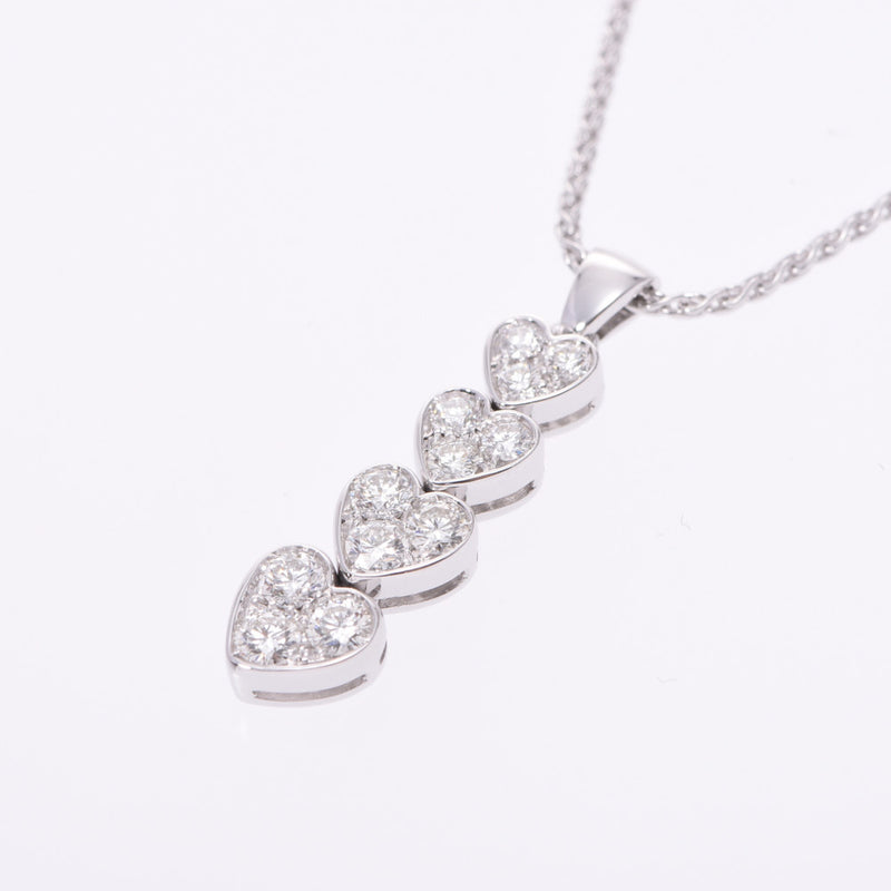Other heart diamond 0.80ct I line PICCHIOTTI Ladies K18WG necklace A rank used silver warehouse