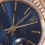 ROLEX ロレックス デイトジャスト 69178 レディース YG 腕時計 自動巻き ブルー文字盤 Aランク 中古 銀蔵