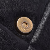 CHANEL CHANEL MATRACHE CHANEL19 Black Antique Gold/Silver Metal Fittings Women's Lambskin Chain Wallet Unused Ginzo