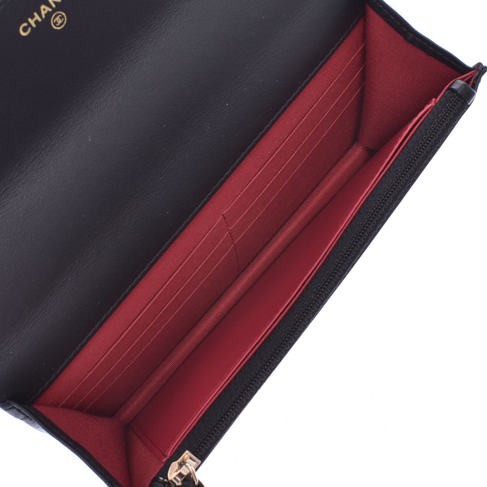 シャネルCHANEL19 14143 黒 アンティーク調ゴールド/シルバー金具