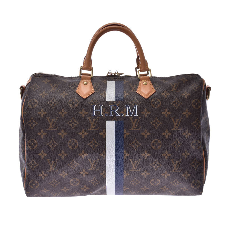 LOUIS VUITTON Louis Vuitton Monogram Speedy Band Lierre 35 My LV Heritage Brown M40392 Unisex Handbag B Rank Used Ginzo