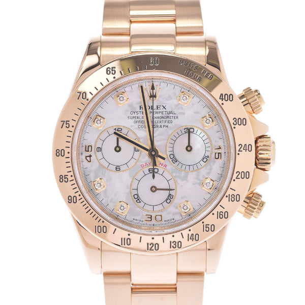 Rolex Rolex Daytona 8p diamond 116528ng men's YG watch automatic white shell dial
