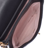 CHANEL Mattel Flap Chain Shoulder Bag Black Gold Hardware Ladies Caviar Skin Shoulder Bag Shindo Used Ginzo