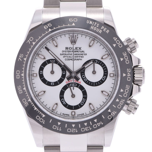 ROLEX Rolex [cash special price] Daytona 116500LN Men's SS watch Automatic winding White dial Unused Ginzo