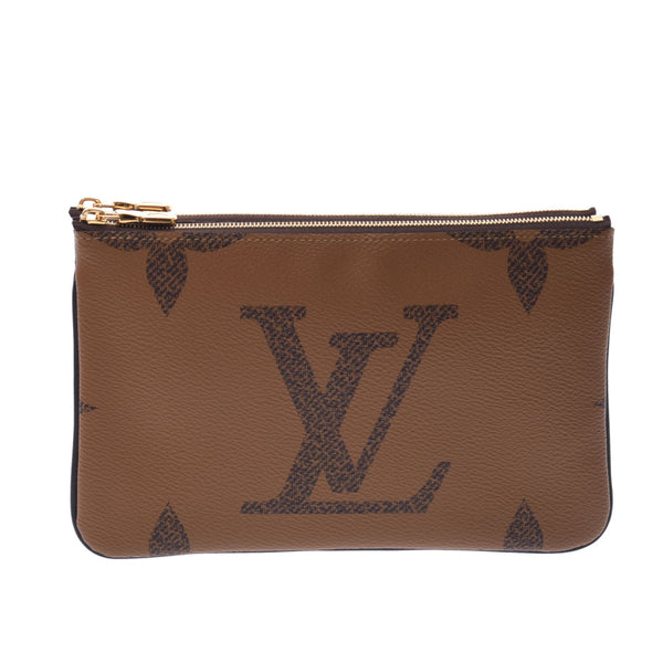 ルイヴィトンジャイアント リバース ポシェットドゥーブルジップ 14145 ブラウン レディース ショルダーバッグ M69203 LOUIS  VUITTON – 銀蔵オンライン