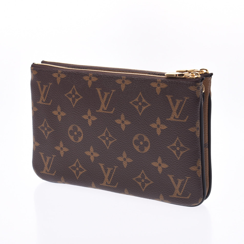 ルイヴィトンジャイアント リバース ポシェットドゥーブルジップ 14145 ブラウン レディース ショルダーバッグ M69203 LOUIS  VUITTON – 銀蔵オンライン