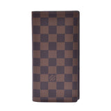 Louis Vuitton Damier portage Brown old brown n60017 men's Long Wallet