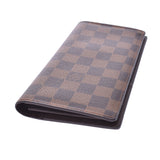 Louis Vuitton Damier portage Brown old brown n60017 men's Long Wallet