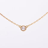 AHKAH Arker Nudy Diamond Diamond 0.06ct Women's K18YG Necklace A Rank Used Ginzo