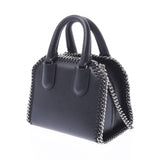 Stella McCartney Stella McCartney Falabella Mini Box 2WAY包黑色银色硬件女士皮革单肩包A Rank Used Ginzo